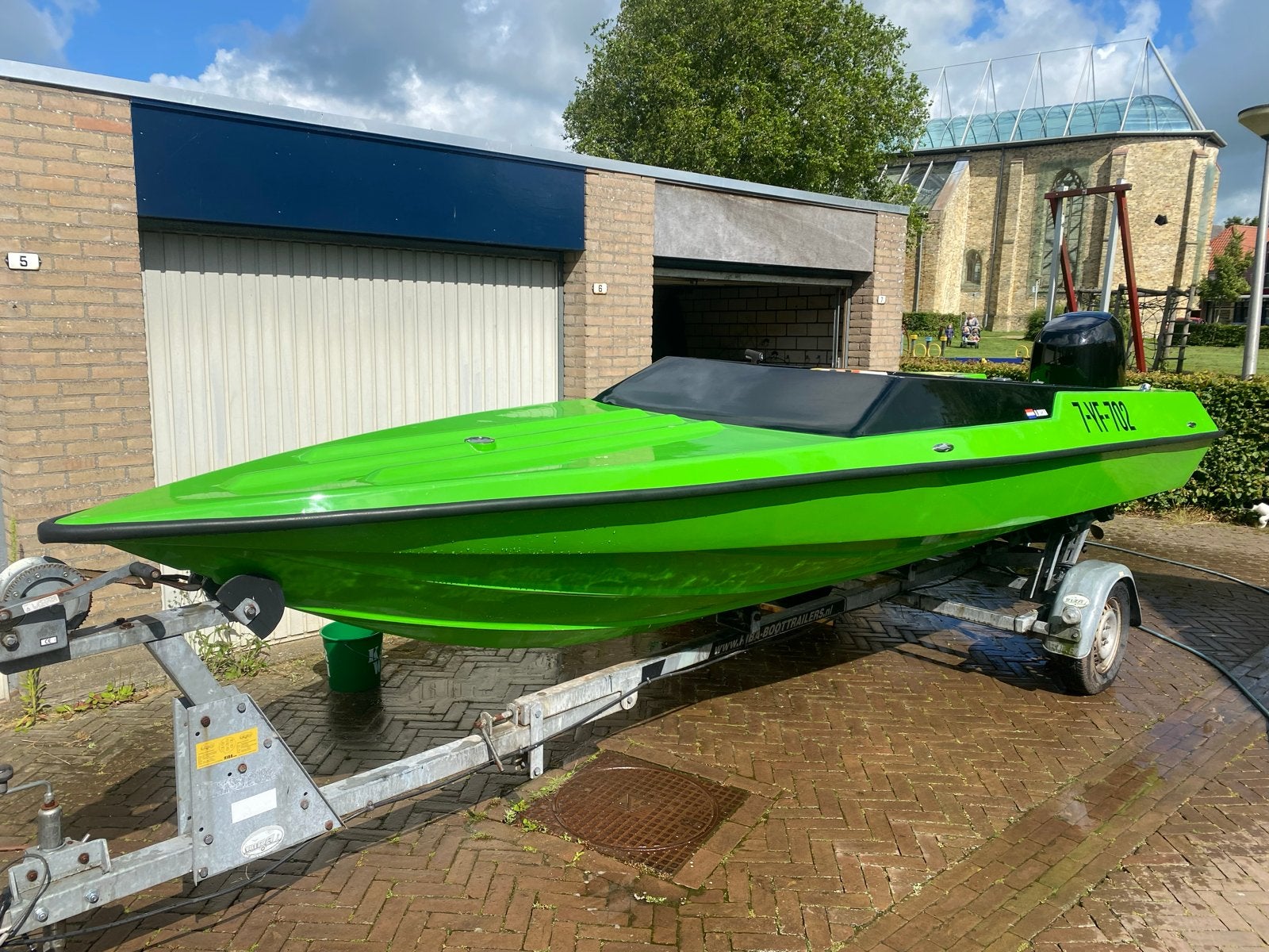 Ring 18 Speedboot 90pk honda met trailer, Ophalen, Overige merken, Gebruikt, Viertaktmotor