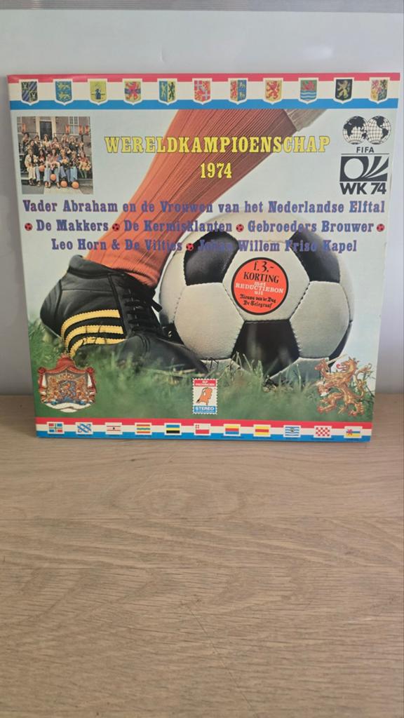 WK 1974 Voetbal LP - Vader Abraham & Oranje, Verzamelen, Ophalen of Verzenden, Gebruikt