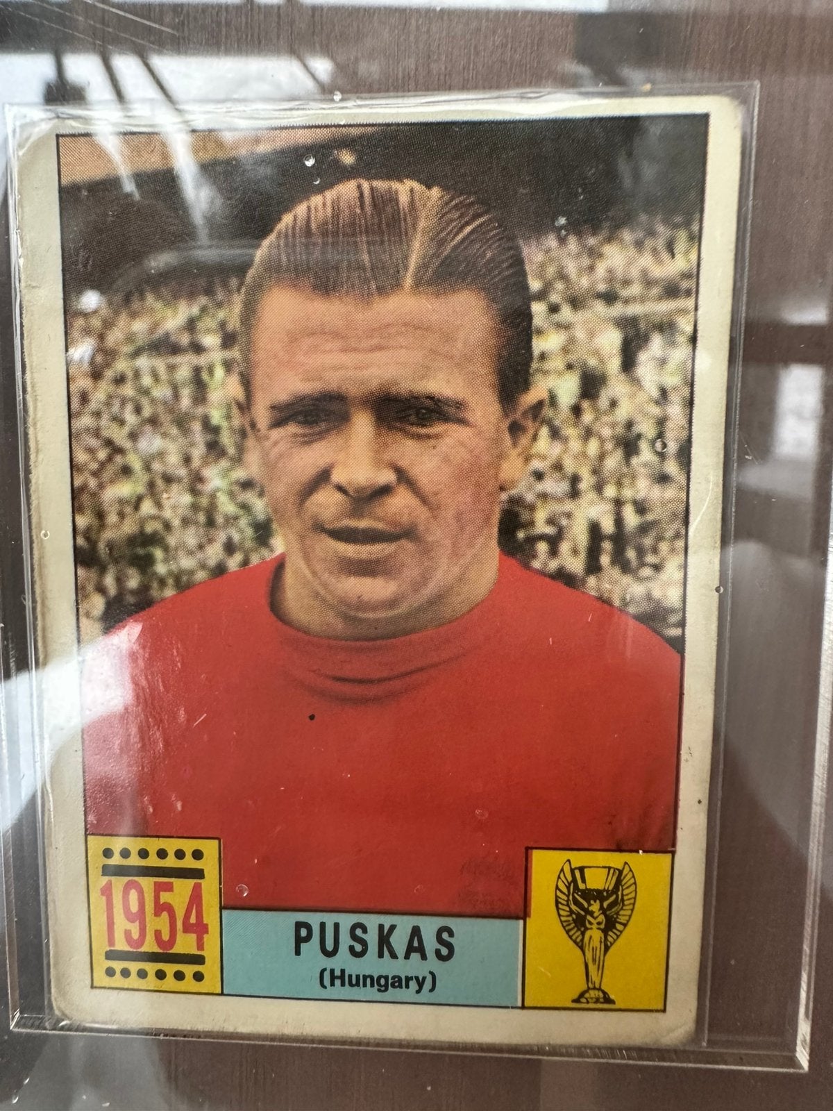 Puskas rookie 1954 - Mexico 70, Ophalen of Verzenden, Zo goed als nieuw, Sticker