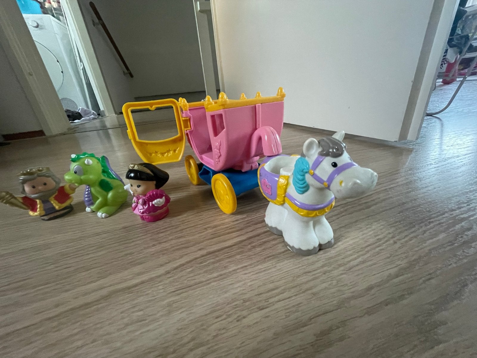 Fisher-Price Little People Koets met Figuren, Ophalen of Verzenden, Gebruikt