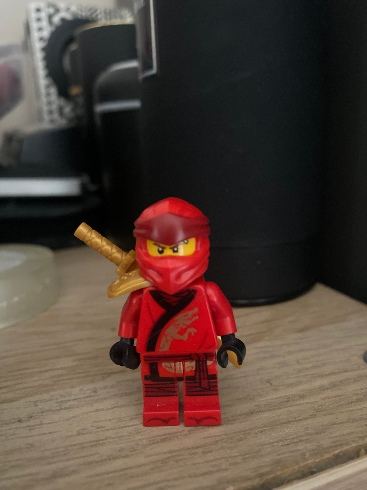 Lego Ninjago Kai Minifiguur met zwaard, Ophalen of Verzenden, Zo goed als nieuw, Overige merken
