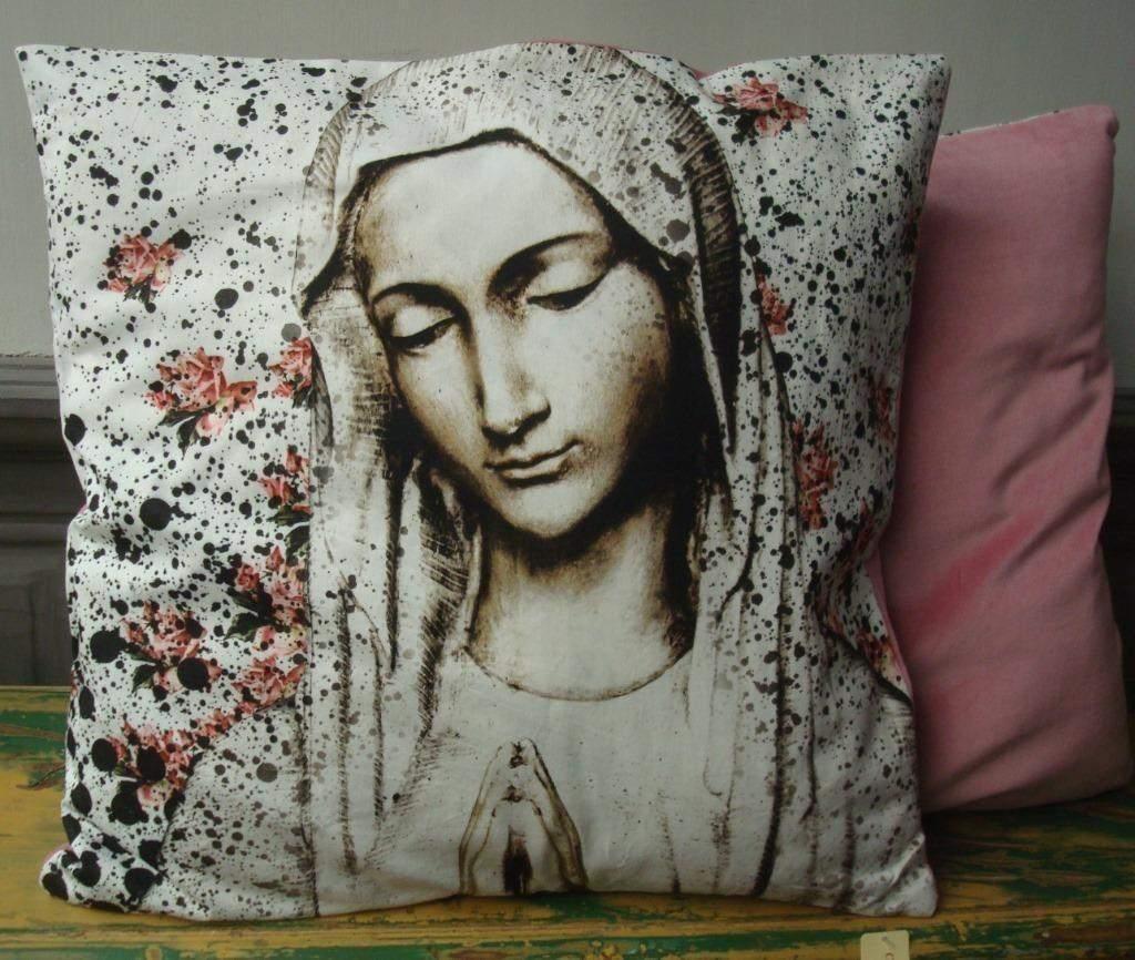 kussenhoes 50x50 kussen maria, Overige kleuren, Vierkant, Nieuw, Ophalen of Verzenden