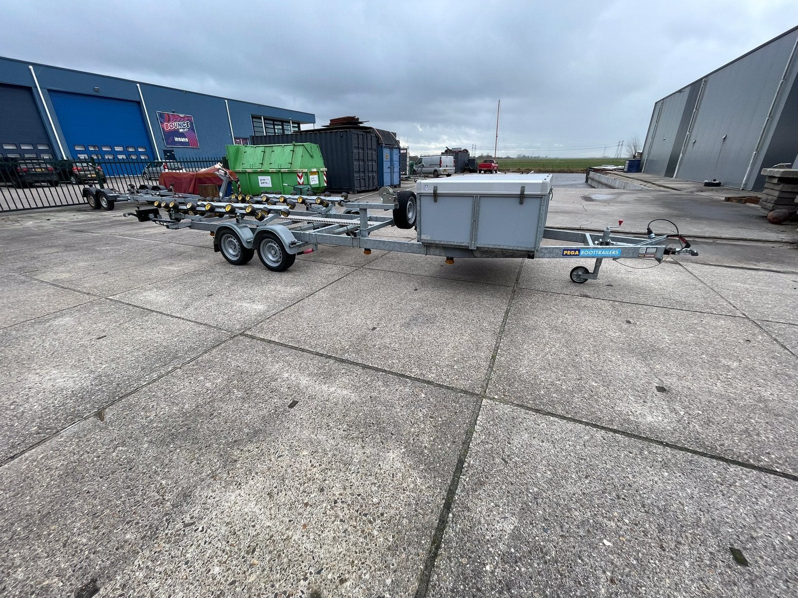 Pega trailer voor 2 Jetski,s, Jetskitrailer, 1500 tot 3000 kg, Minder dan 6 meter, Zo goed als nieuw