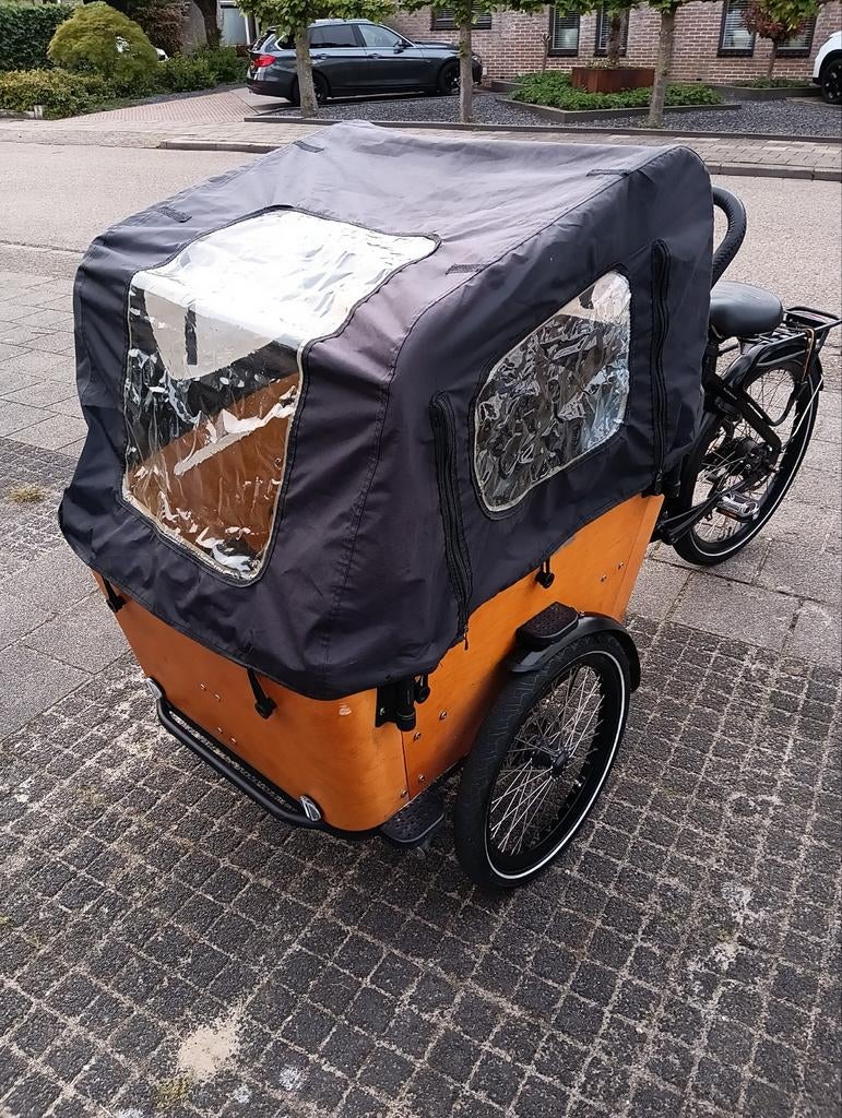 Voque Bakfiets met Huif - Zo goed als nieuw, 4 kinderen of meer, Huif, Zo goed als nieuw, Schijfrem