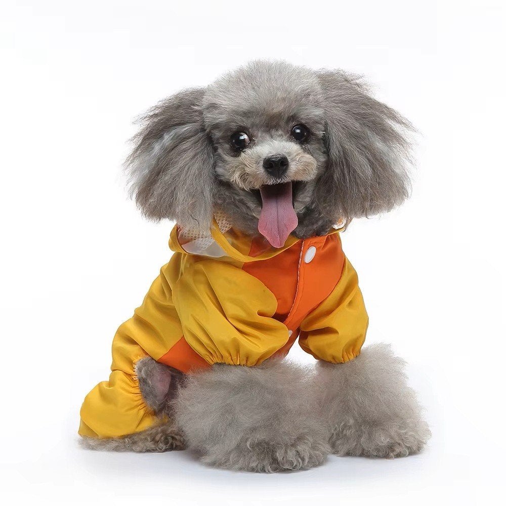 Waterdichte Regenjas Hond gele eend, L, Overige merken, Winddicht, Nieuw