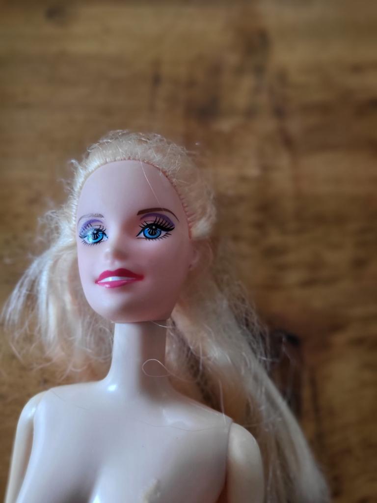 Vintage Barbie pop - Alleen hoofd en romp, Ophalen of Verzenden, Gebruikt, Barbie