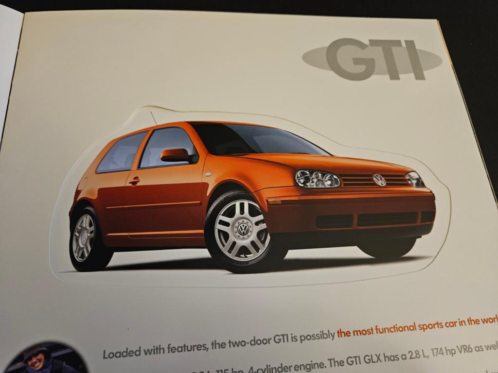 Brochure Volkswagen Golf & GTi 1999 USA, Ophalen of Verzenden, Zo goed als nieuw, Volkswagen
