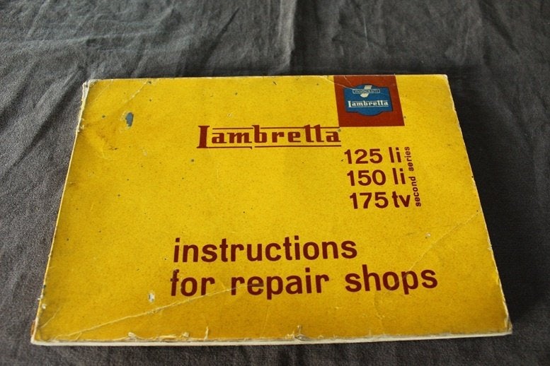 Lambretta 125Li 150Li 175Tv 1961 repair manual handboek, Ophalen of Verzenden, Overige merken