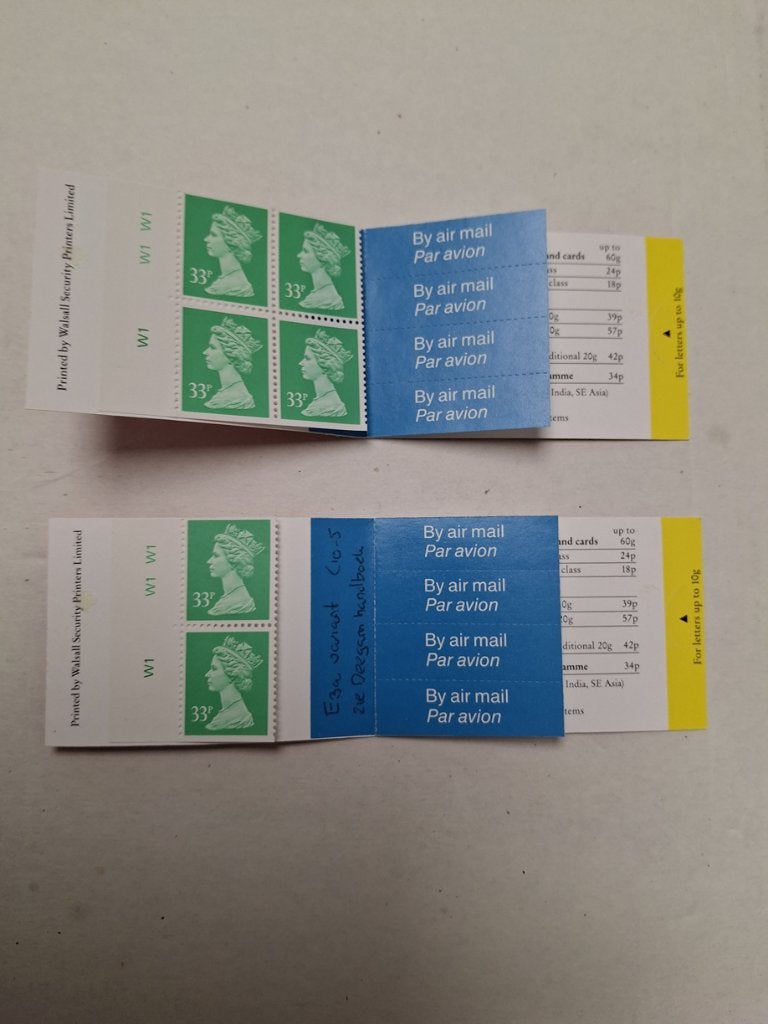 postzegelboekje engeland hb-0128 D afwijking tanding zie, Verzenden, Postfris