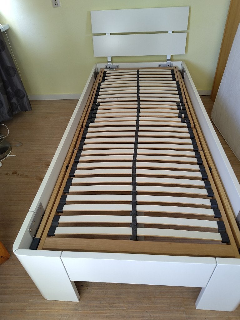 Bed eenpersoons 90 x 210, Ophalen, Verstelbaar, 90 cm, Eenpersoons