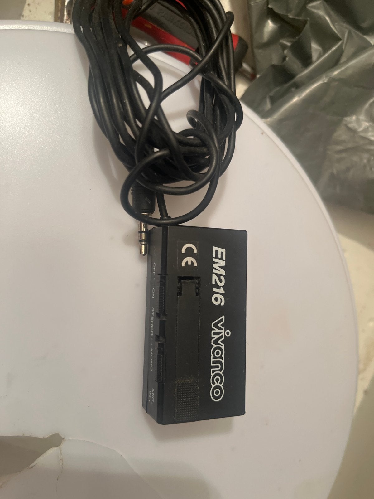 Vivanco EM216 microfoon met kabel, Verzenden, Gebruikt, Overige typen