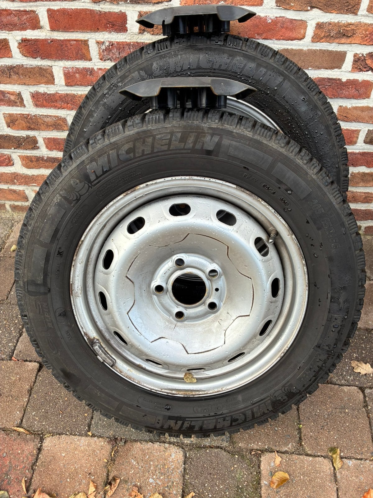 Stalen wielen renault trafic - michelen banden, Ophalen, Gebruikt