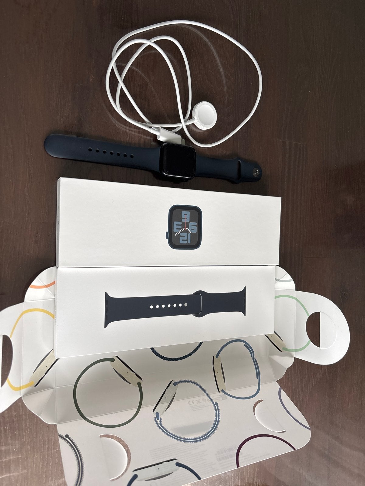 Apple Watch SE 44mm Midnight Aluminium, Ophalen, Afstand, Zwart, IOS