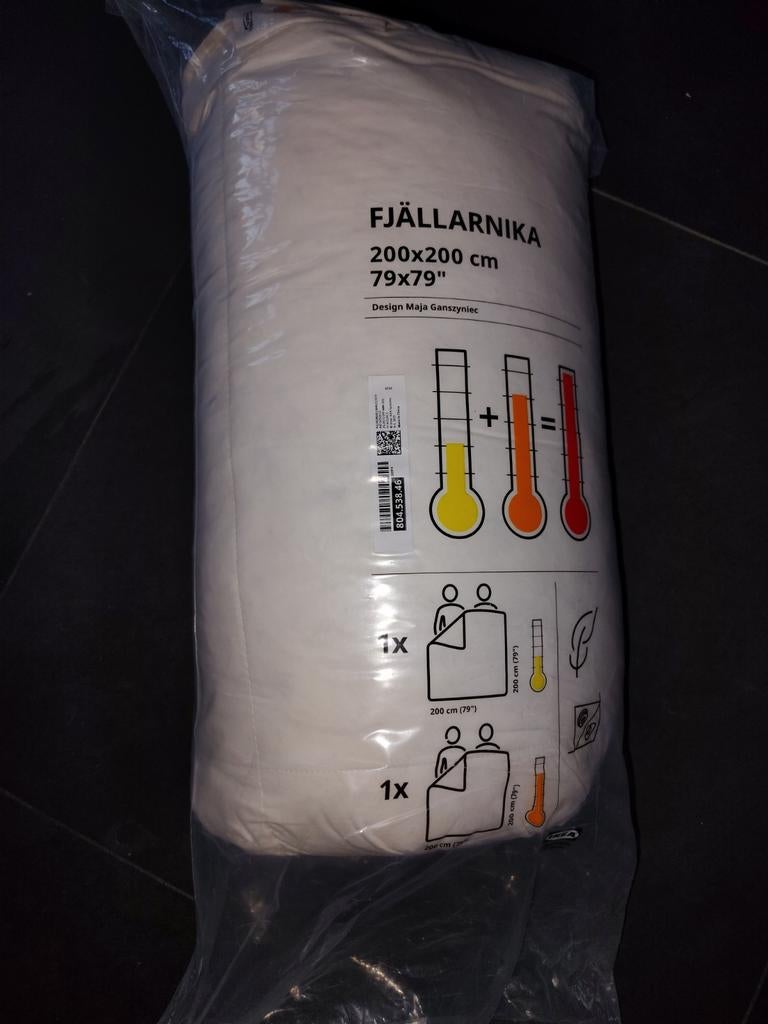 IKEA FJÄLLARNIKA Dekbed 200x200 cm - Nieuw, Jongetje of Meisje, Wit, Nieuw, Ophalen of Verzenden