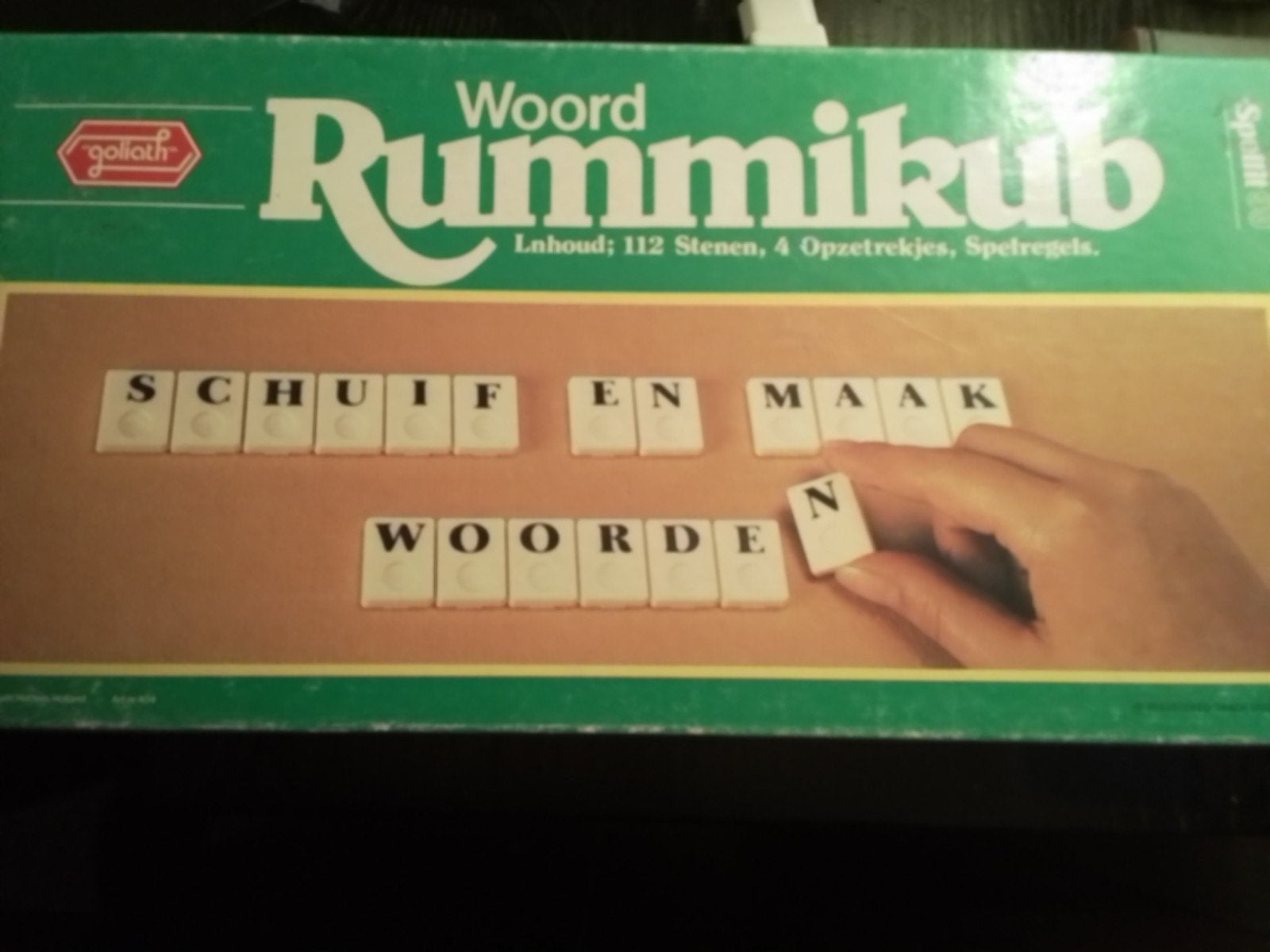 Woord rummikub, Hobby en Vrije tijd, Gezelschapsspellen | Bordspellen, Drie of vier spelers, Ophalen of Verzenden, Gebruikt, Goliath