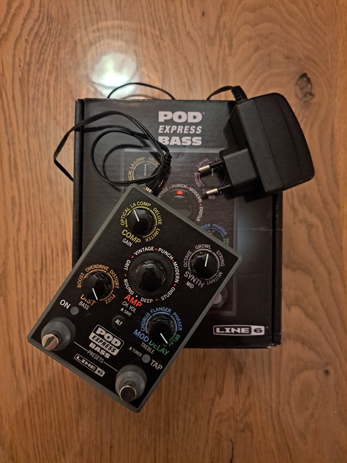 Line 6 POD Express Bass zgan, Ophalen of Verzenden, Zo goed als nieuw, Delay of Echo