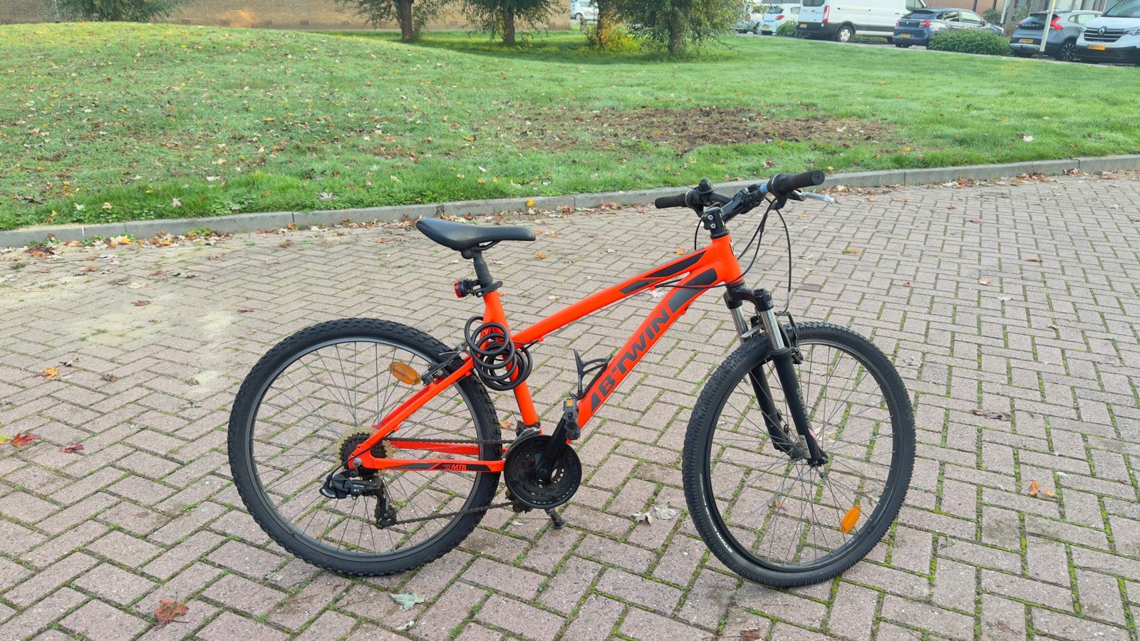 B'Twin Rockrider 340 Mountainbike kids 26 inch - Oranje, Gebruikt, Hardtail, 45 tot 49 cm, Ophalen