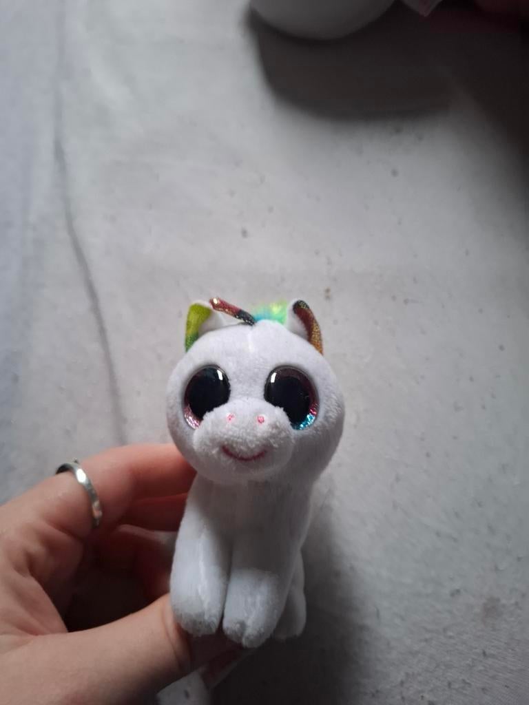 Ty Beanie Boo Sleutelhanger Pixy Eenhoorn, Ophalen of Verzenden, Zo goed als nieuw, Overige typen