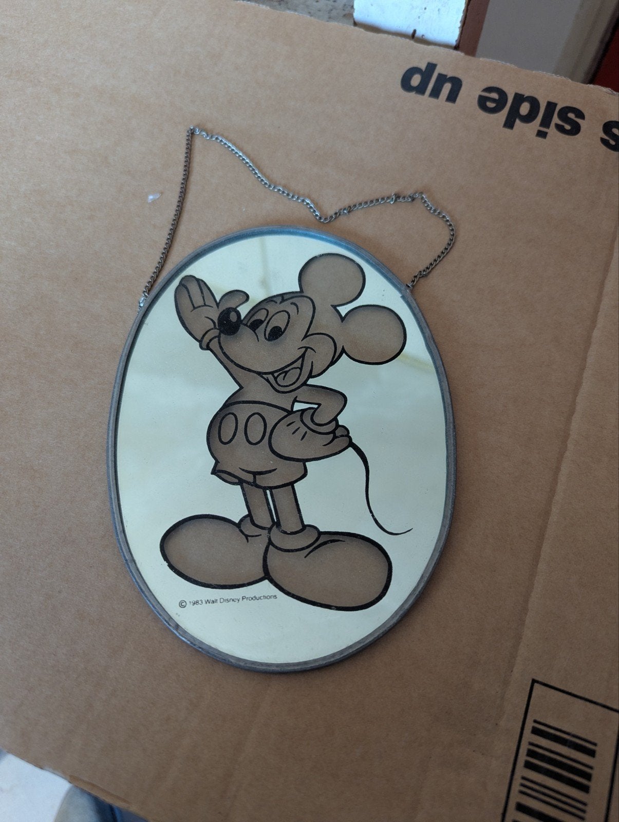 Vintage Mickey Mouse Spiegel 1983 - Disney Collectible, Ophalen of Verzenden, Gebruikt