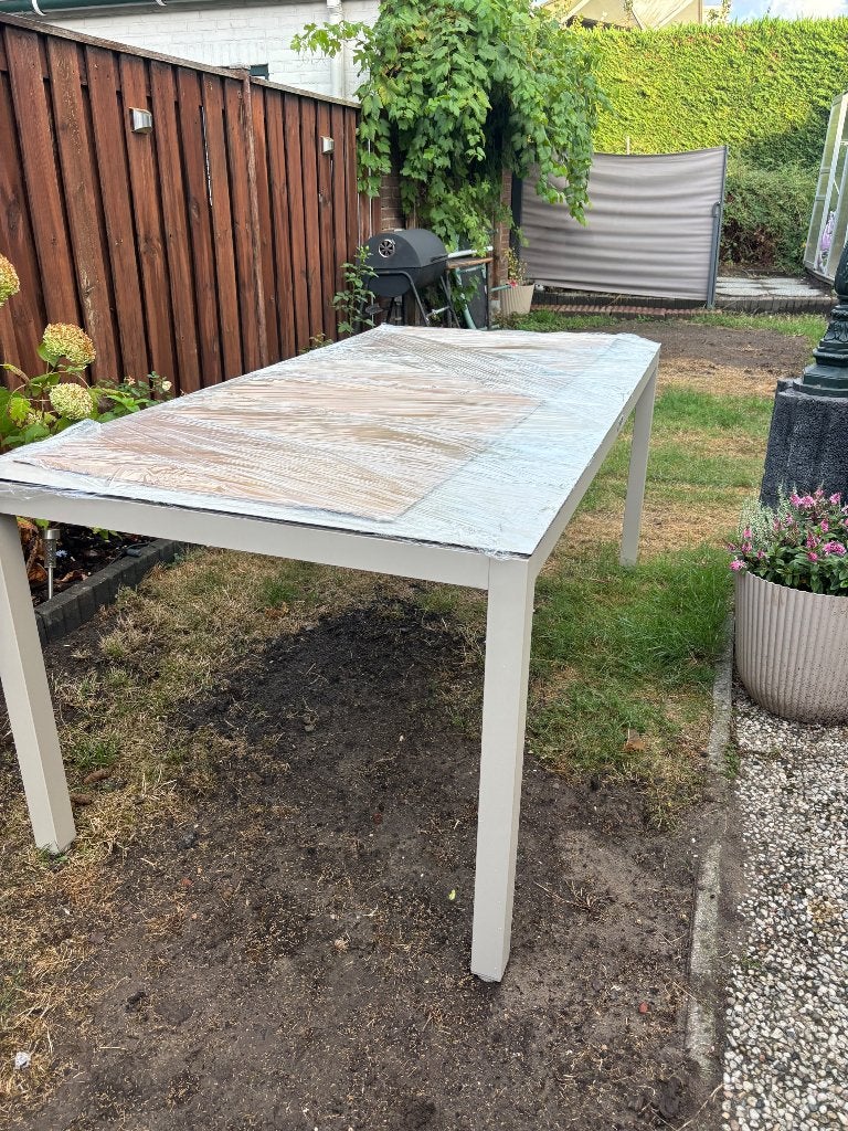 Nieuwe Hartman tuintafel zandkleur - Ongebruikt!, Tuin en Terras, Ophalen of Verzenden, Nieuw, Rechthoekig, Metaal