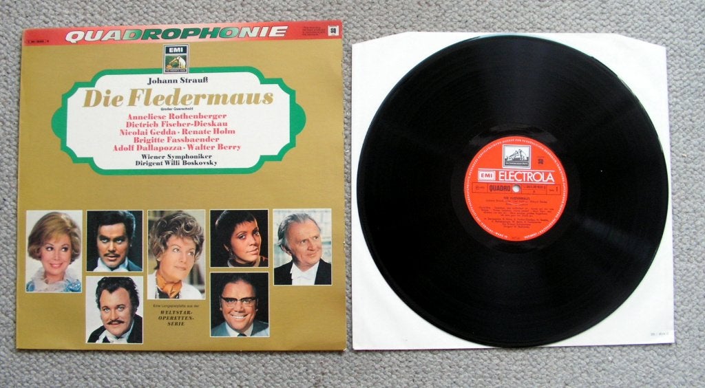 Johann Strauss - Die Fledermaus Quadrophonie 10 nrs LP 1972, Cd's en Dvd's, Vinyl | Klassiek, LP, Overige componisten, Opera of Operette