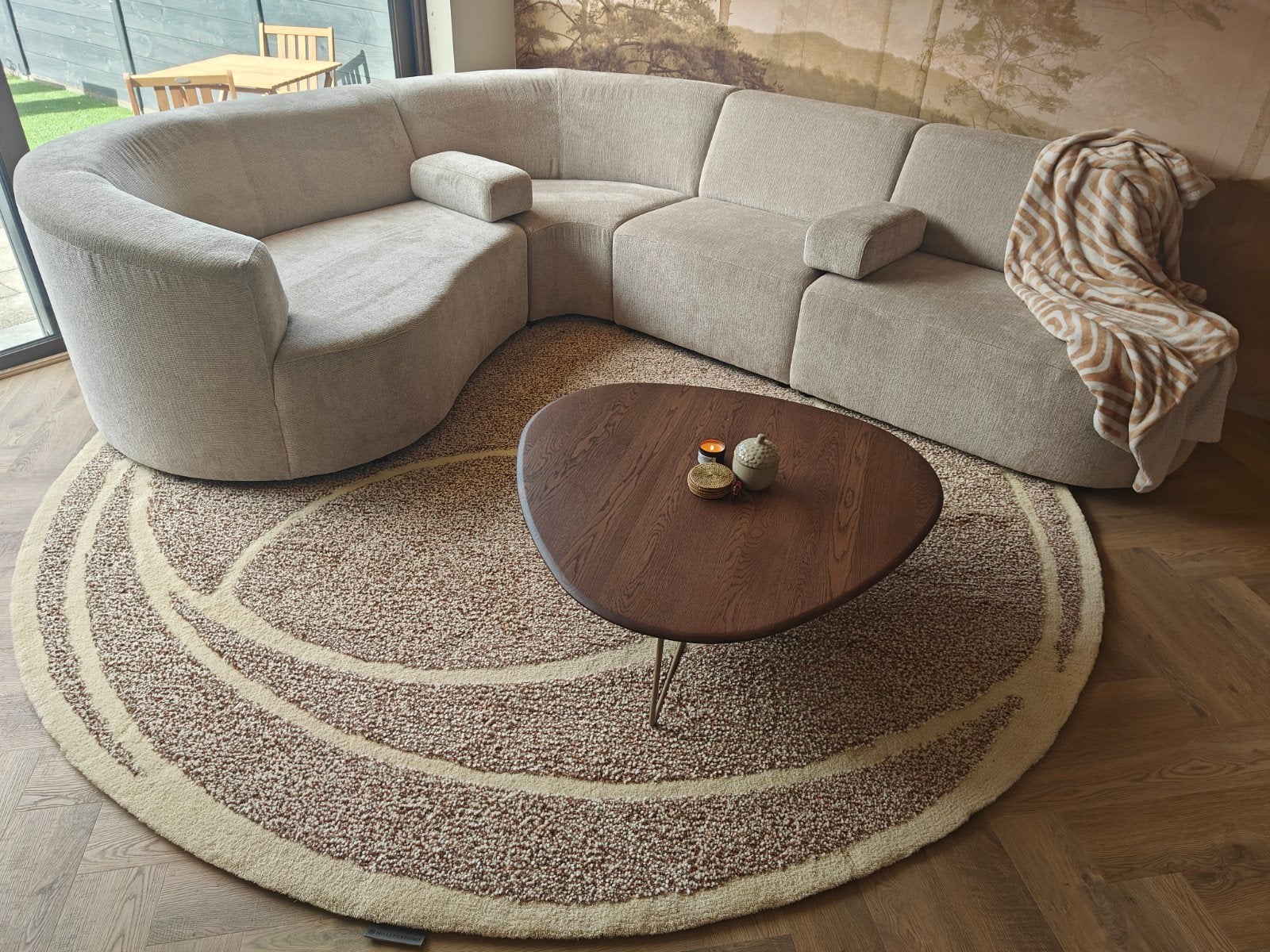 Nieuwe ronde designer Karpet (vloerkleed)300cm, Ophalen, Groen, Rond, 200 cm of meer