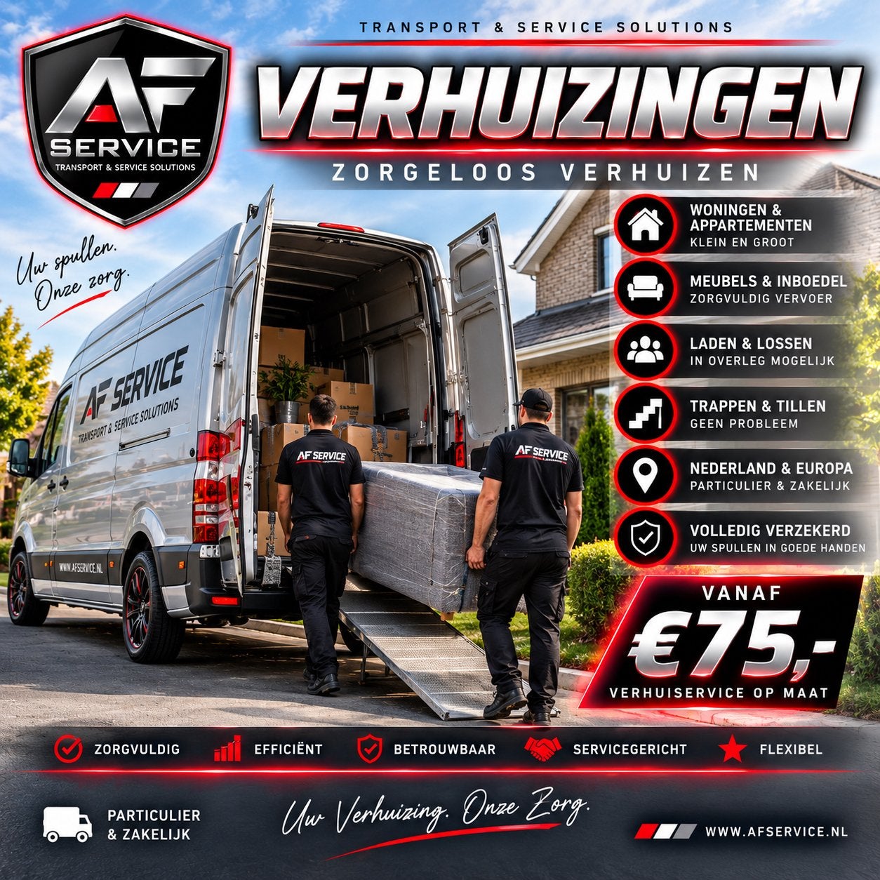 Verhuisservice | Verhuizen & Transport | AF Service, Diensten en Vakmensen, Bedrijfsverhuizingen