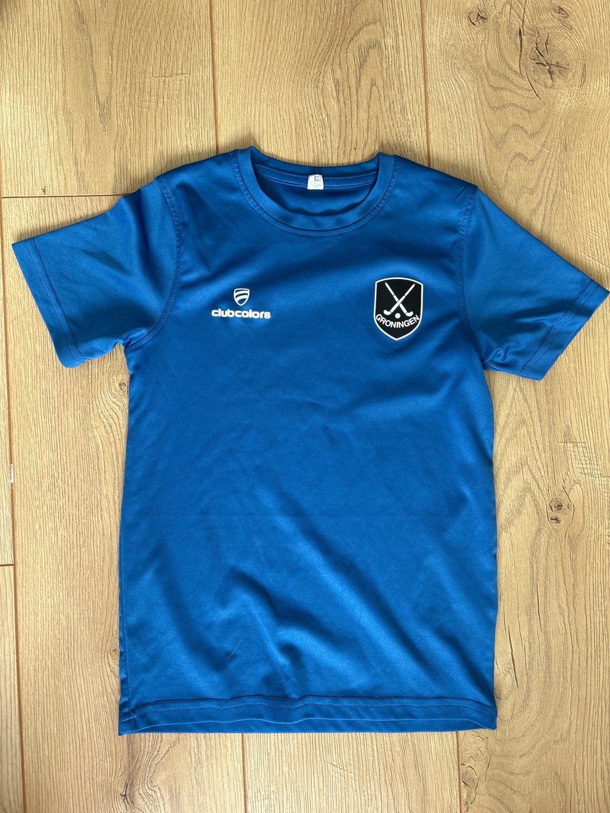 Blauw Clubcolors Sportshirt - Hockeyclub Groningen, Ophalen, Zo goed als nieuw, Overige typen