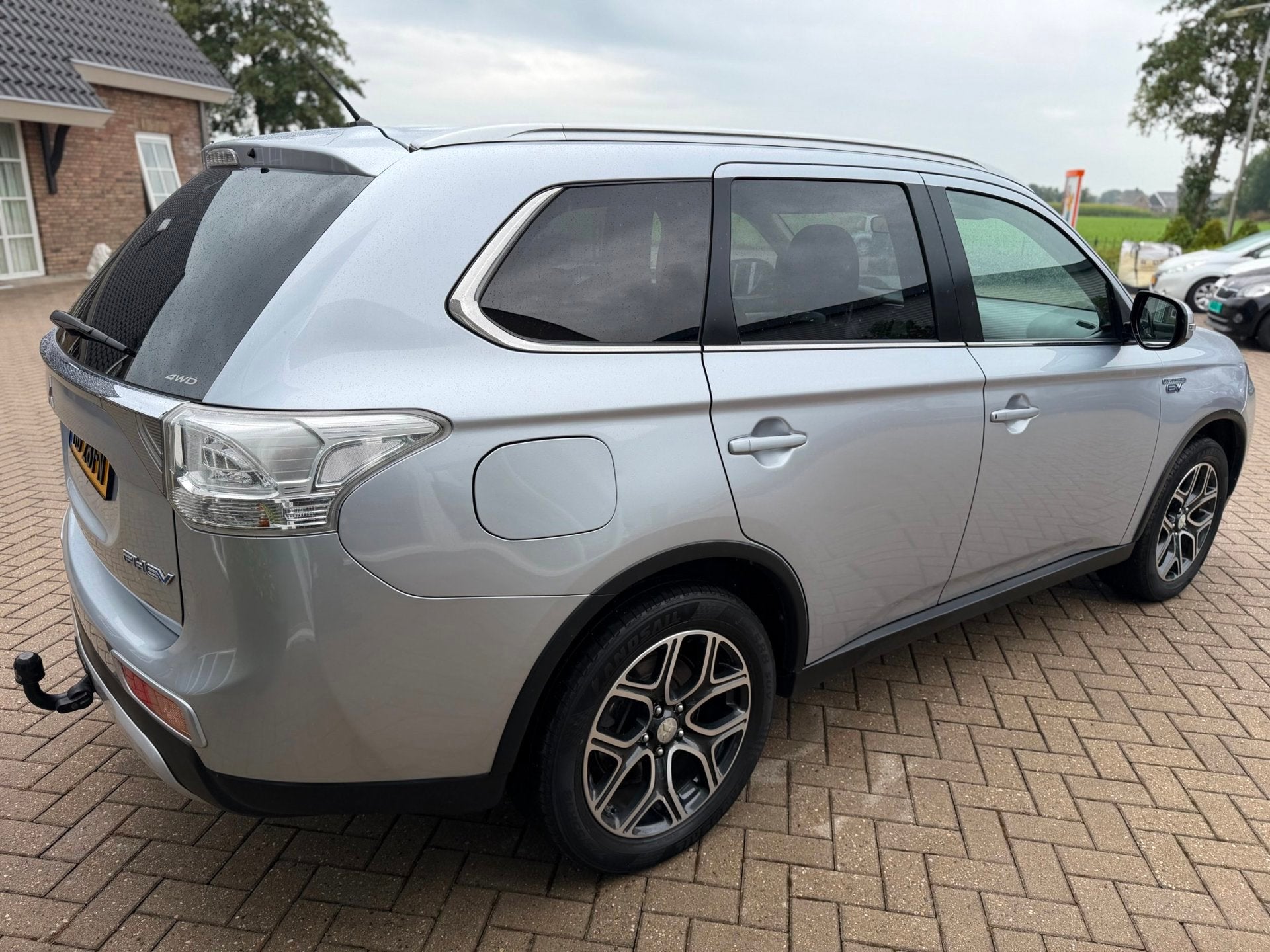 Mitsubishi Outlander 2.0 PHEV Executive Edition/ X-Line pakk, Auto's, Zwart, 4 cilinders, Leder en Stof, Start-stop-systeem