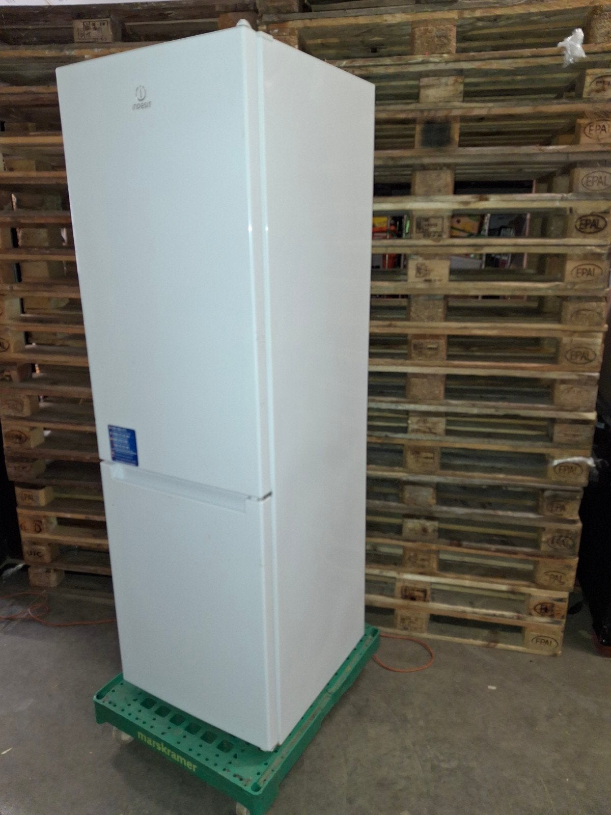 Koel vries combinatie Indesit, Koelkast, Diepvries., Witgoed en Apparatuur, Koelkasten en IJskasten, Ophalen, Gebruikt, 200 liter of meer