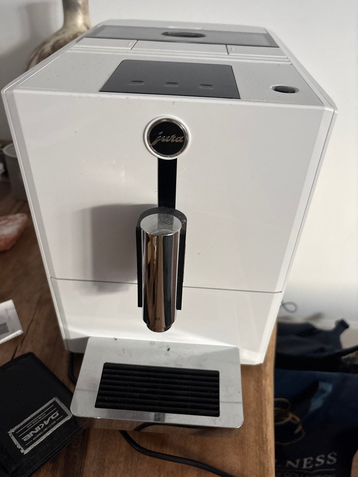 Jura ENA 8 Volautomaat Koffiemachine - Wit, Witgoed en Apparatuur, Afneembaar waterreservoir, Koffiemachine, Zo goed als nieuw