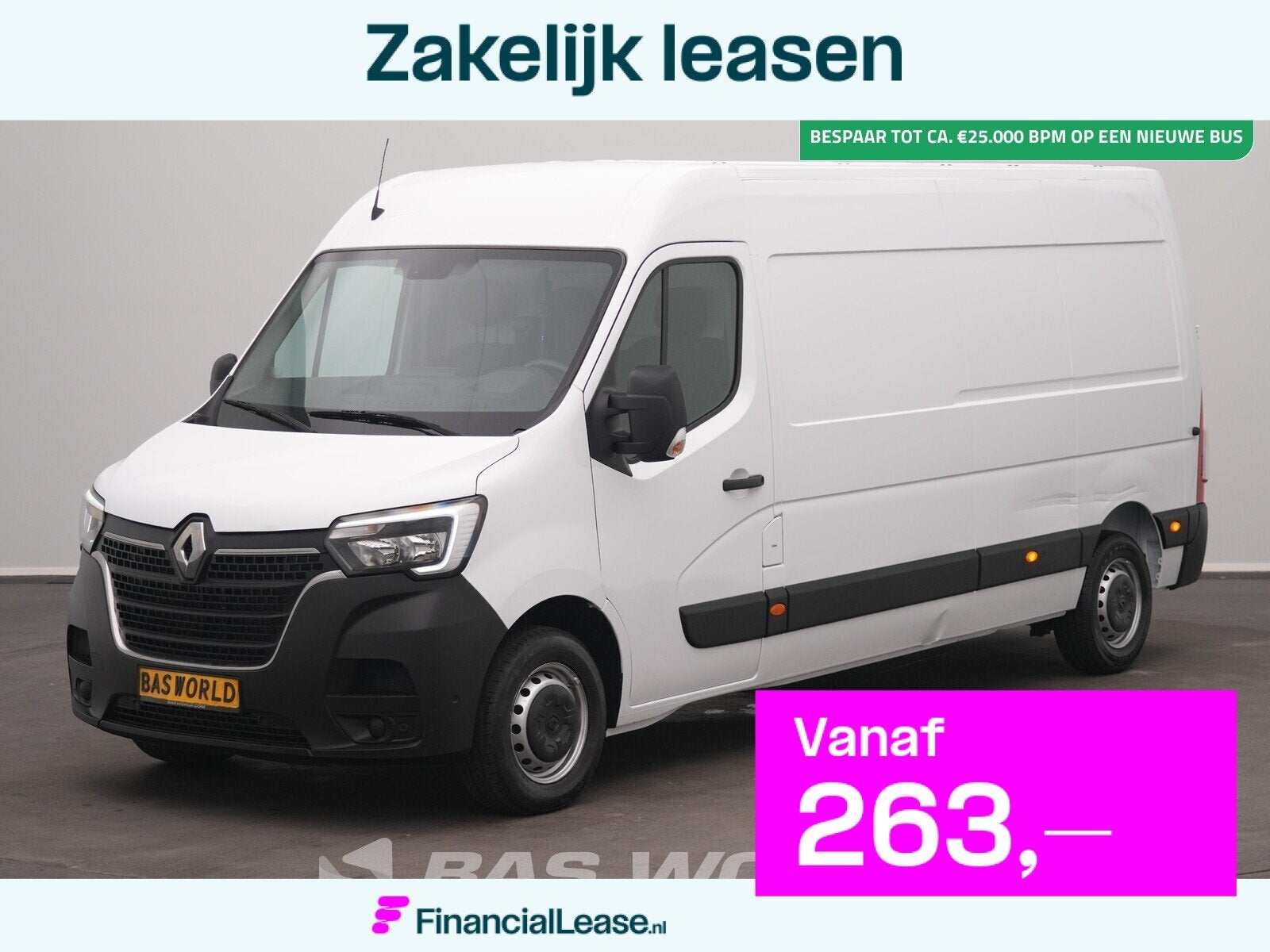 Renault Master 135PK L3H2 LED Klima Tempomat Parkensensoren, Gebruikt, Euro 6, 4 cilinders, Renault