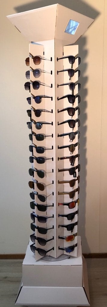 zonnebrillen display cardboard draaibaar - 68, Overige merken, Zonnebril, Wit, Nieuw