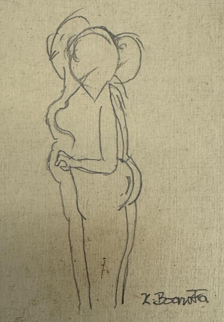 1390. Tekeningen, Klaas Boonstra - composities, 1933–1971, Antiek en Kunst, Ophalen of Verzenden