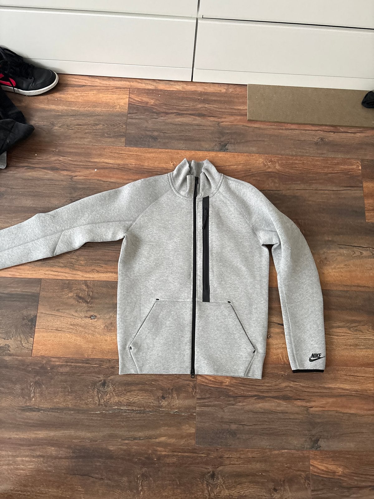 Nike Tech Fleece Vest Grijs Maat M, Ophalen, Zo goed als nieuw, Maat 48/50 (M), Grijs