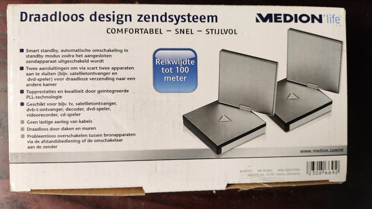 Medion Life Draadloos Scart Zendsysteem (Nieuw), Ophalen of Verzenden, Nieuw, Minder dan 2 meter, Overige kabels