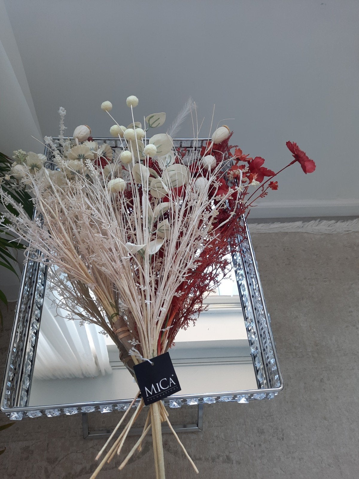 Mica boeket kunstbloemen nieuw, Ophalen of Verzenden, Nieuw