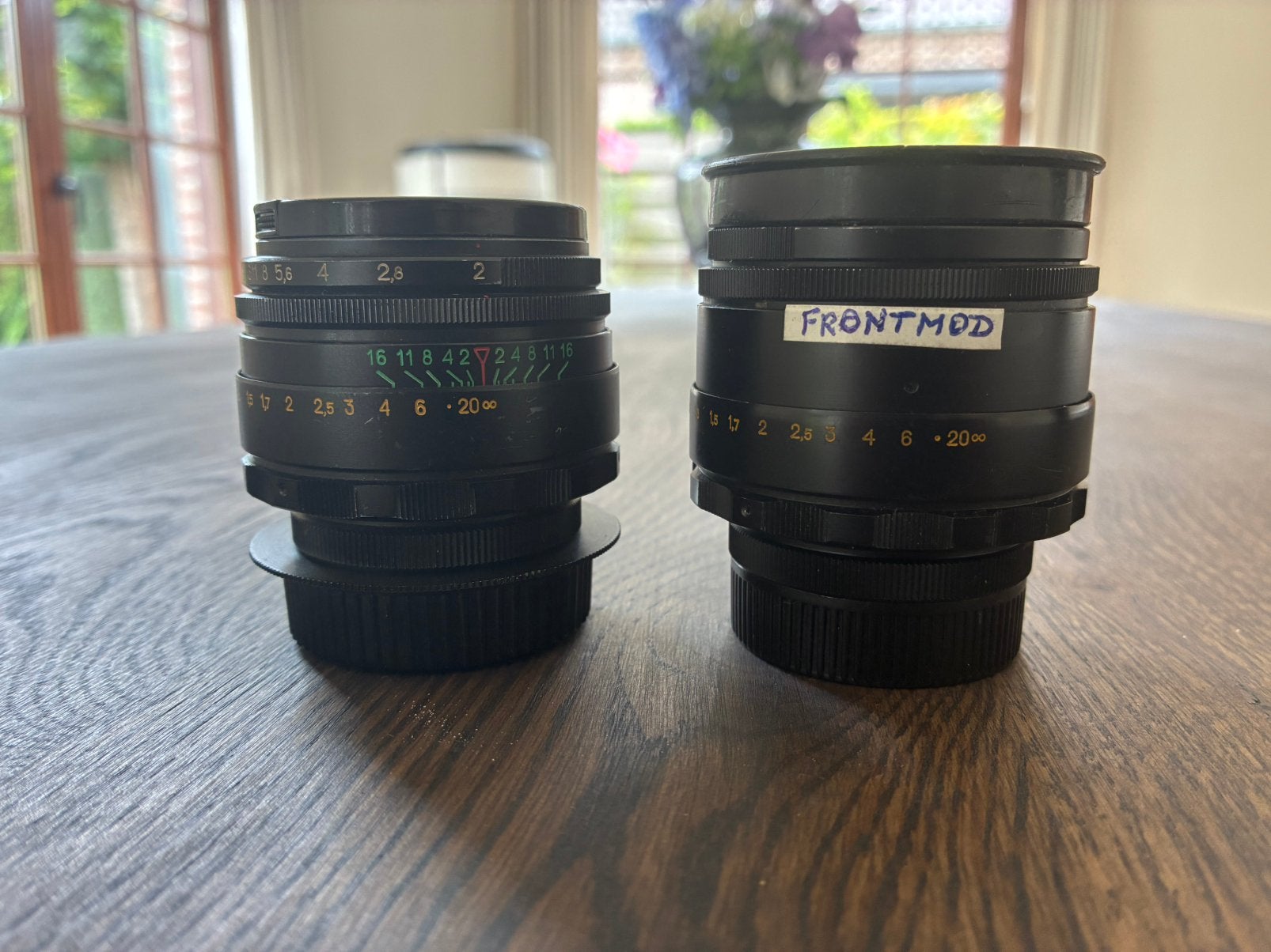 2x Helios 44m4 58mm f2 - 1 normaal , 1 Frontmod, Audio, Tv en Foto, Fotografie | Lenzen en Objectieven, Ophalen of Verzenden, Zo goed als nieuw