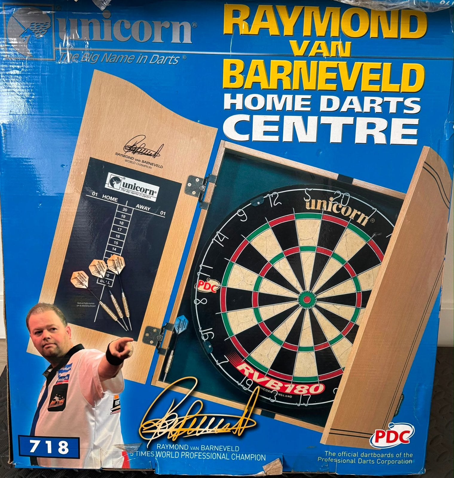 Unicorn Raymond van Barneveld Home Darts Centre, Ophalen of Verzenden, Nieuw, Dartbord met pijlen