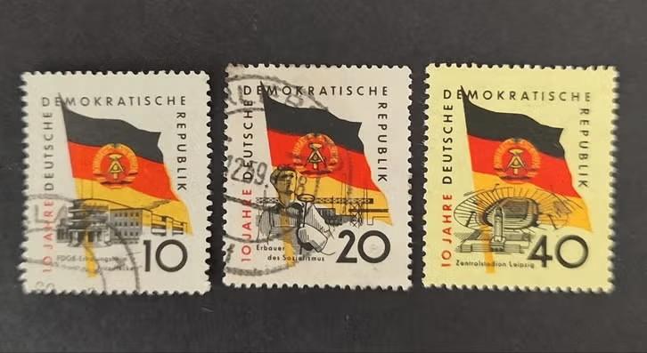DDR 1003002 vlag, Verzenden, DDR, Gestempeld