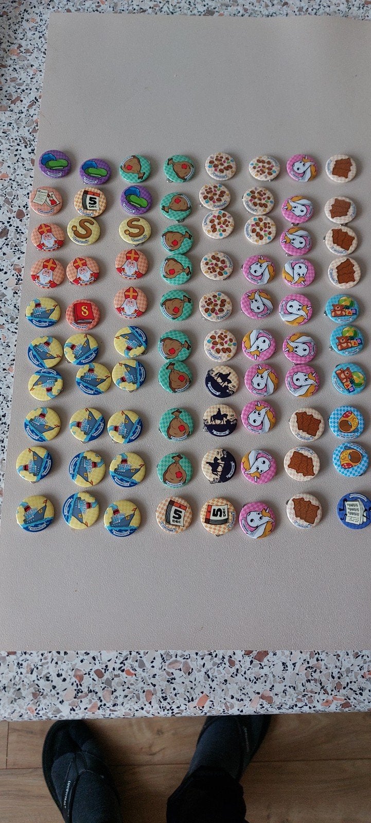 sinterklaas buttons 80 stuks, Ophalen of Verzenden, Nieuw