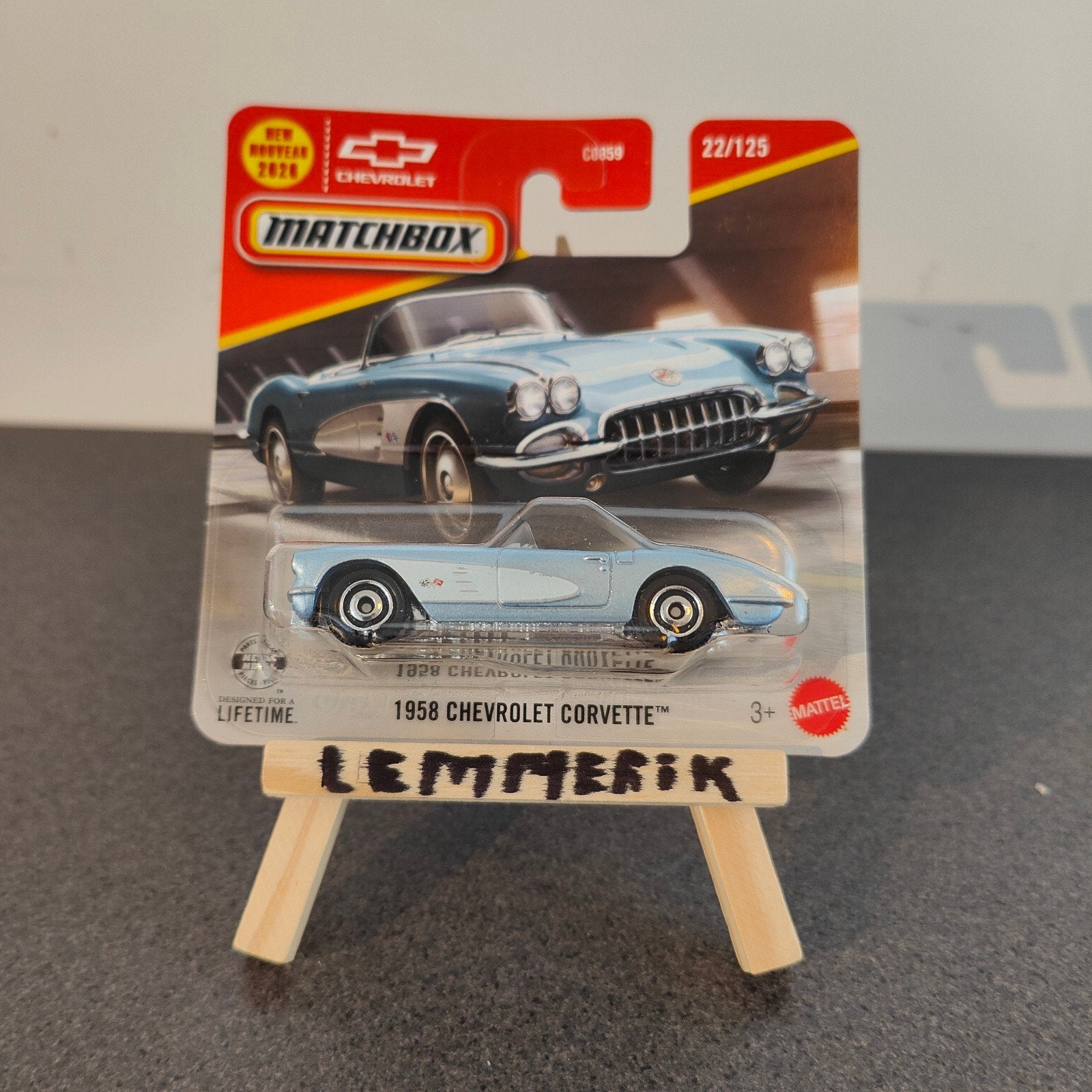 Matchbox 1958 Chevrolet Corvette - Nieuw in verpakking, Ophalen of Verzenden, Nieuw, Auto