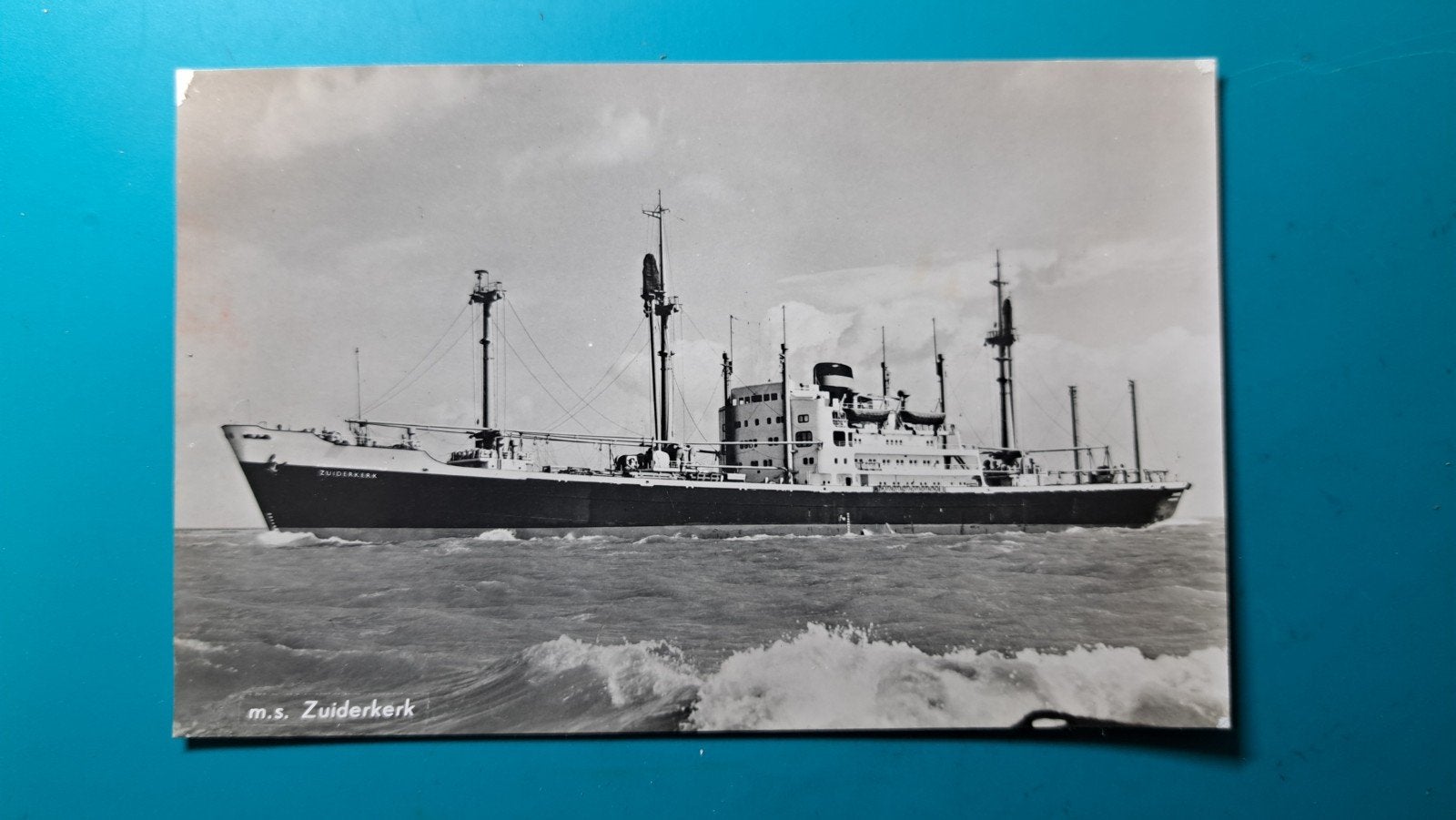 ms Zuiderkerk. schip. ned. tank- en paketvaart maatschappij, Ophalen of Verzenden, 1940 tot 1960, Ongelopen, Voertuig