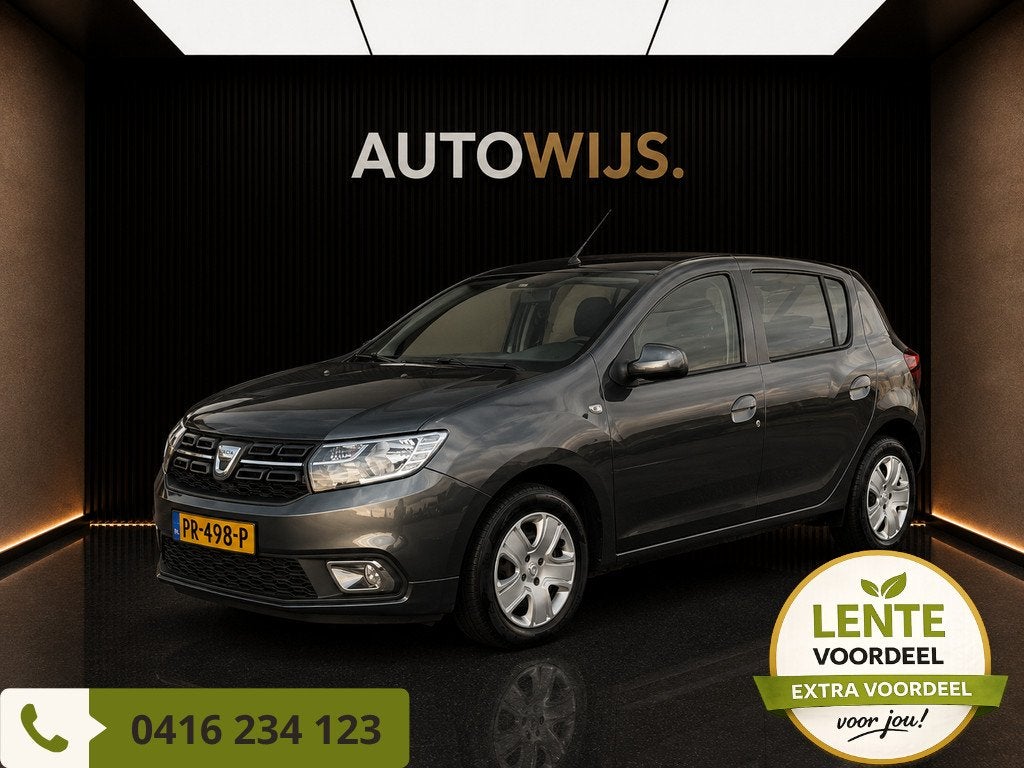 Dacia Sandero 0.9 TCe Laureate|AUTOMAAT|NAVI|AIRCO|5-DEU, Auto's, Dacia, 898 cc, Stof, 525 kg, Origineel Nederlands