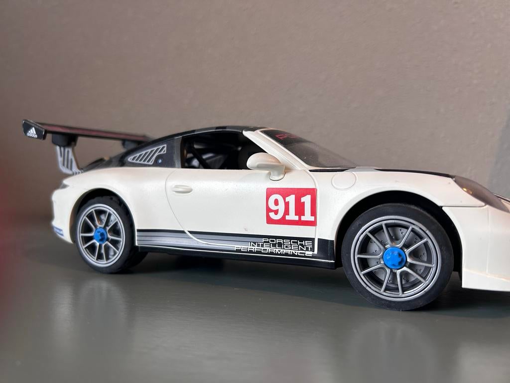 Playmobil Porsche 911 GT3 Cup Raceauto met Coureur, Ophalen, Gebruikt