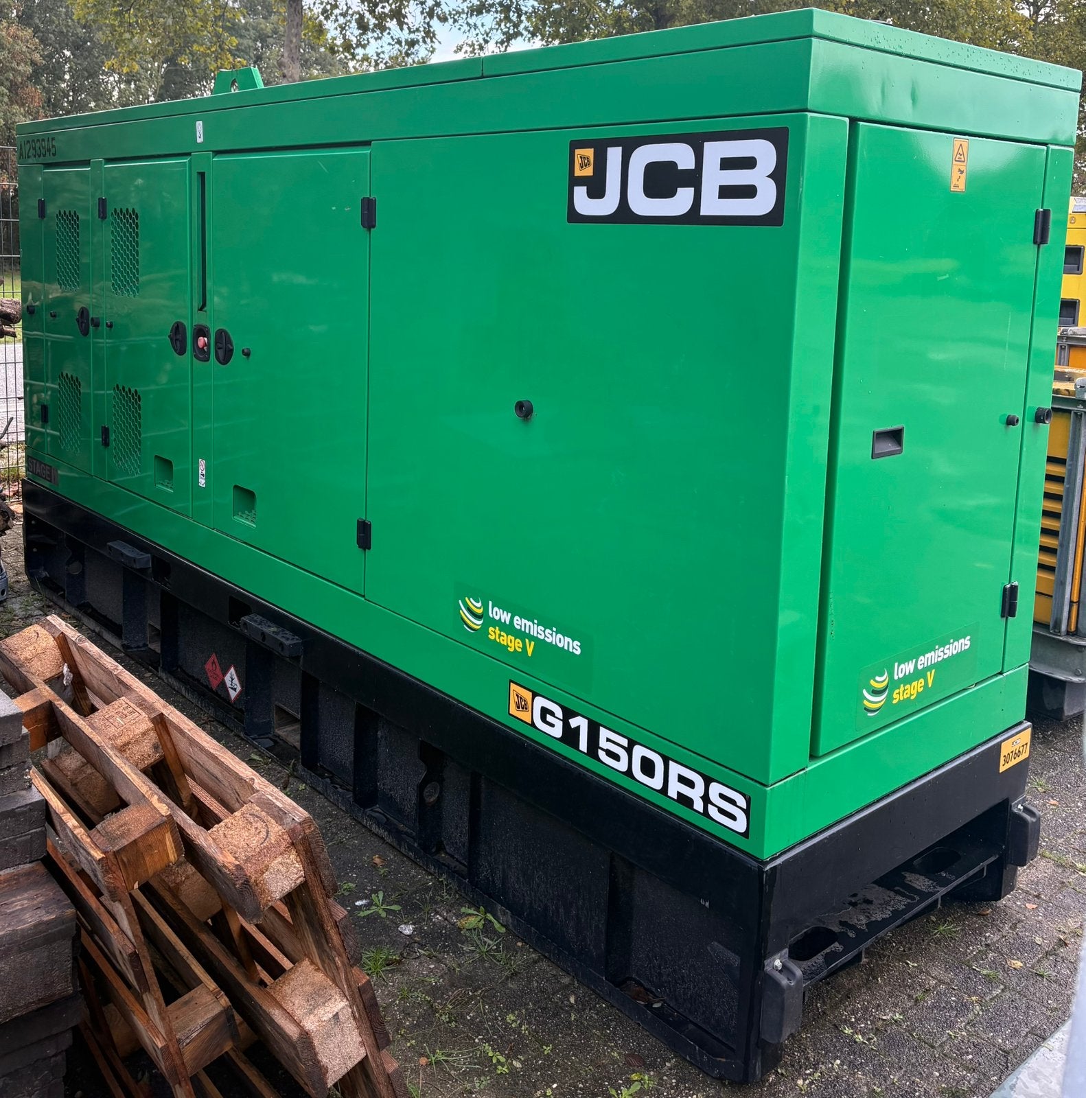 JCB 150 kVA aggregaat stage 5, Ophalen, Generator.sales@jcb.com, JCB Power Products Ltd. Lakeside Works Denstone Road, Rocester Uttoxeter, Staffordshire ST14 5JP United Kingdom