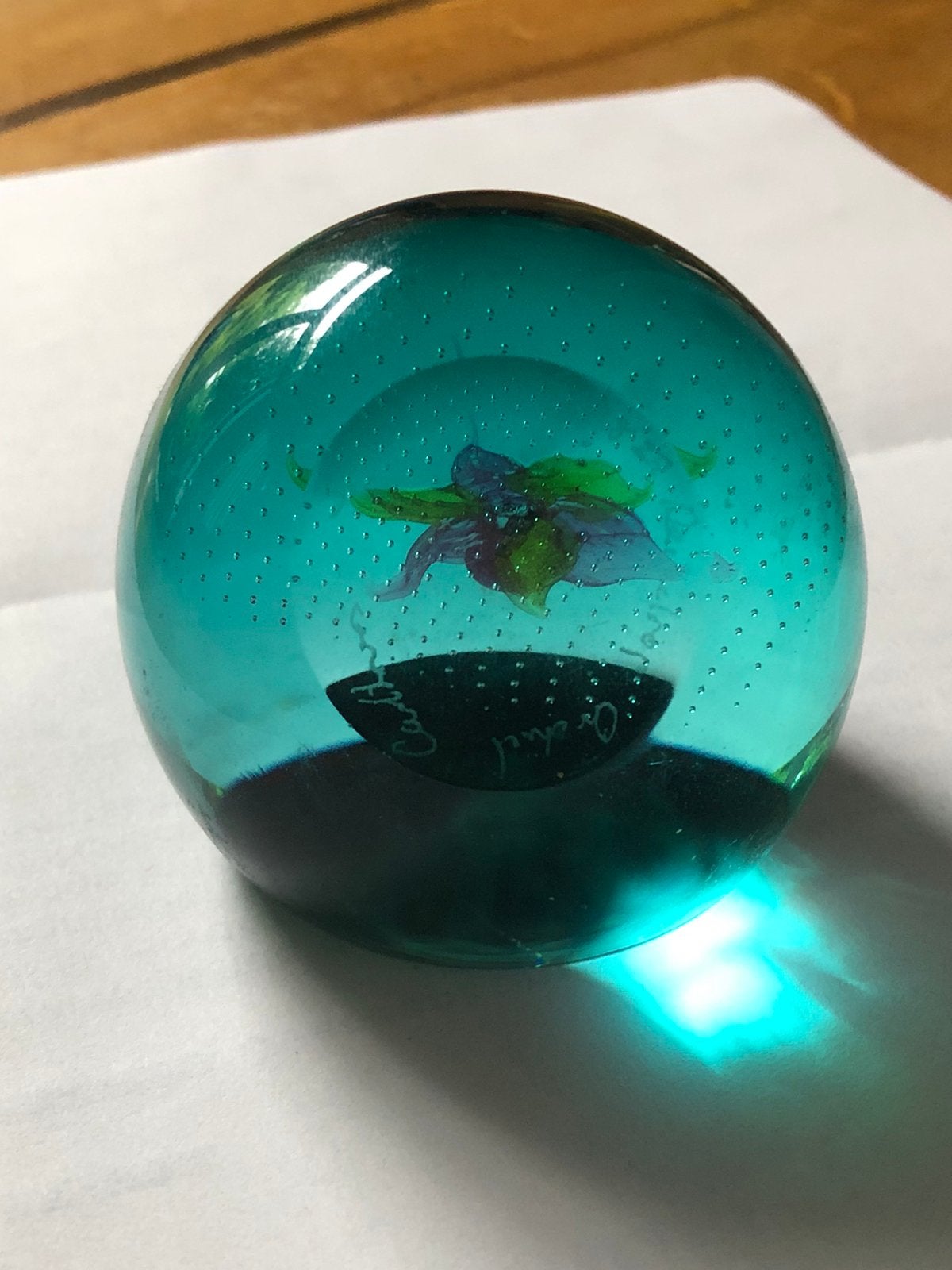 Caithness glass orchidee presse papier, Ophalen of Verzenden