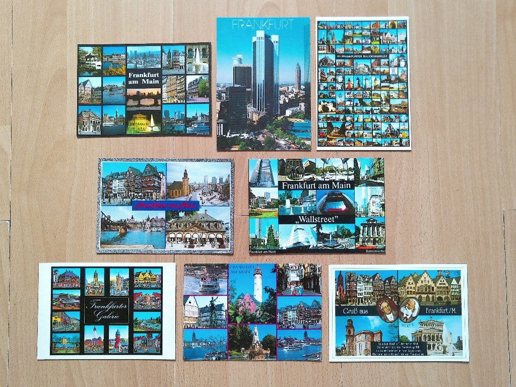 Ansichtkaart groot ansicht Duitsland Frankfurt am Main 8 st., Ophalen of Verzenden, 1980 tot heden, Ongelopen, Duitsland