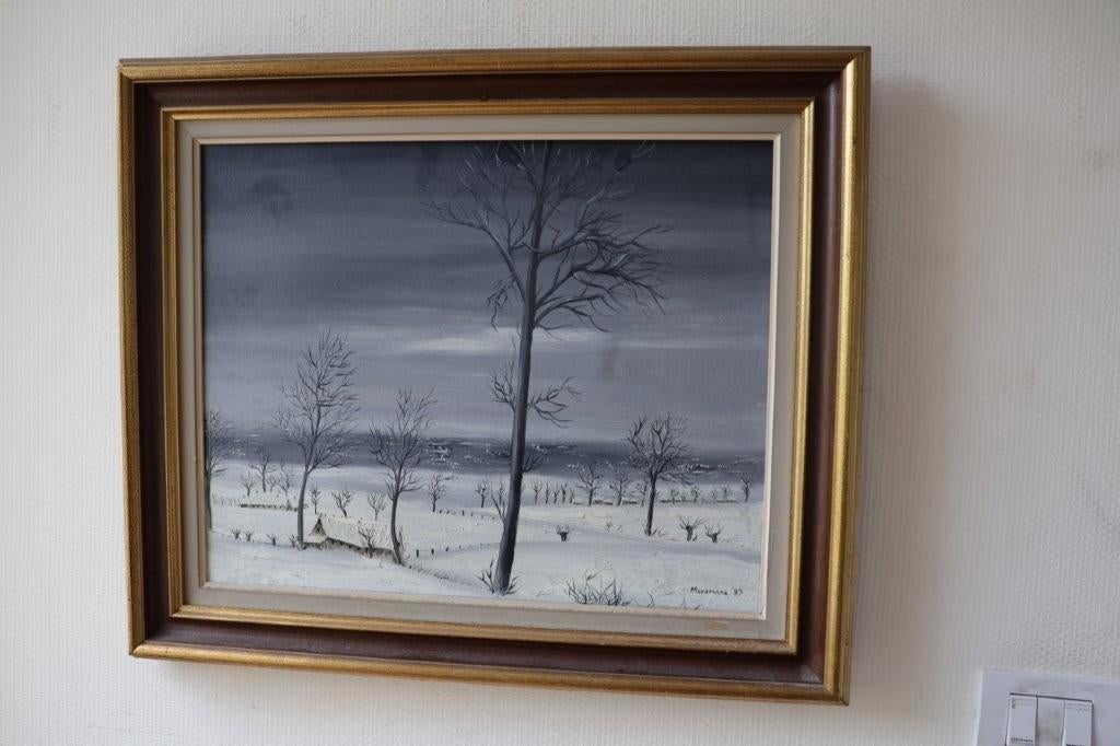Schilderij Meysmans winterlandschap, Antiek en Kunst, Kunst | Schilderijen | Klassiek, Ophalen of Verzenden