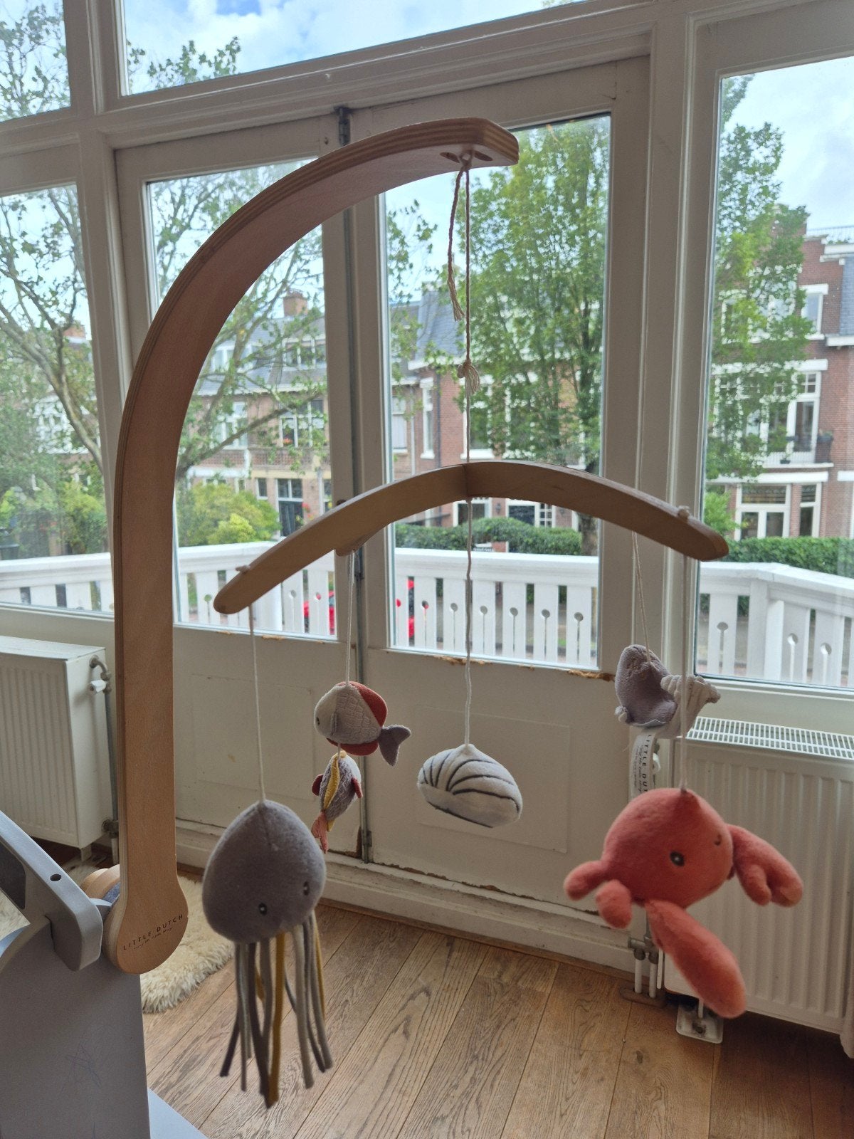 Little Dutch houten mobiel met zeedieren, Ophalen, Zo goed als nieuw, Mobiel